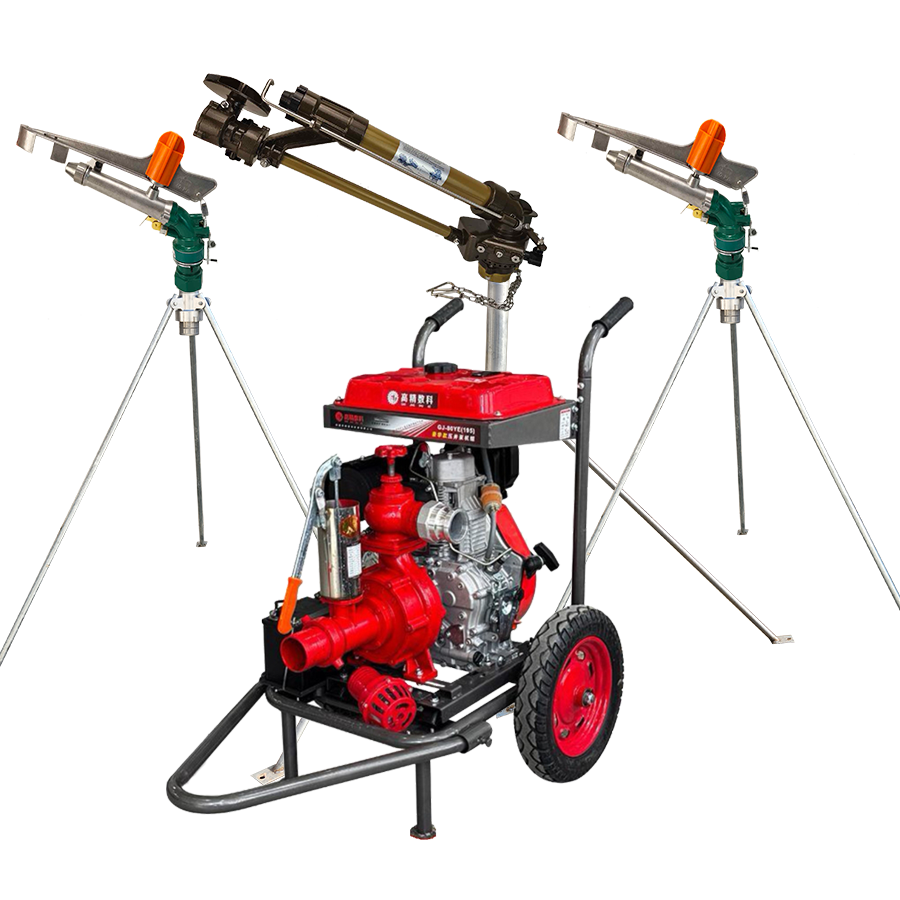 赣州一体式灌溉机组 全套喷枪水带配齐 抗旱浇地神器